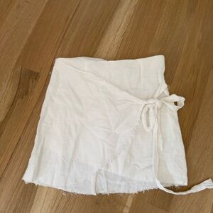 White Wrap Skirt